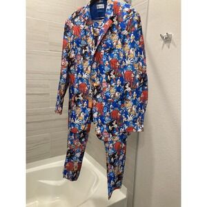 Opposuits Sonic the Hedgehog Suit‎ Jacket & Pants Size 46 / 56 New w/ Tags SEGA